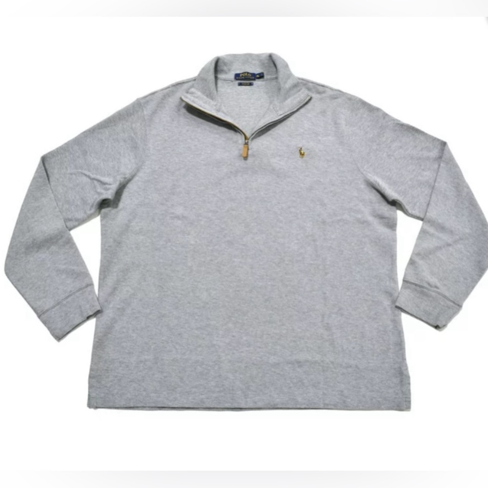 Wrn1X 💥 POLO Ralph Lauren Rib fit 1/2 zip pullover sweater Men’s size small - Picture 7 of 14